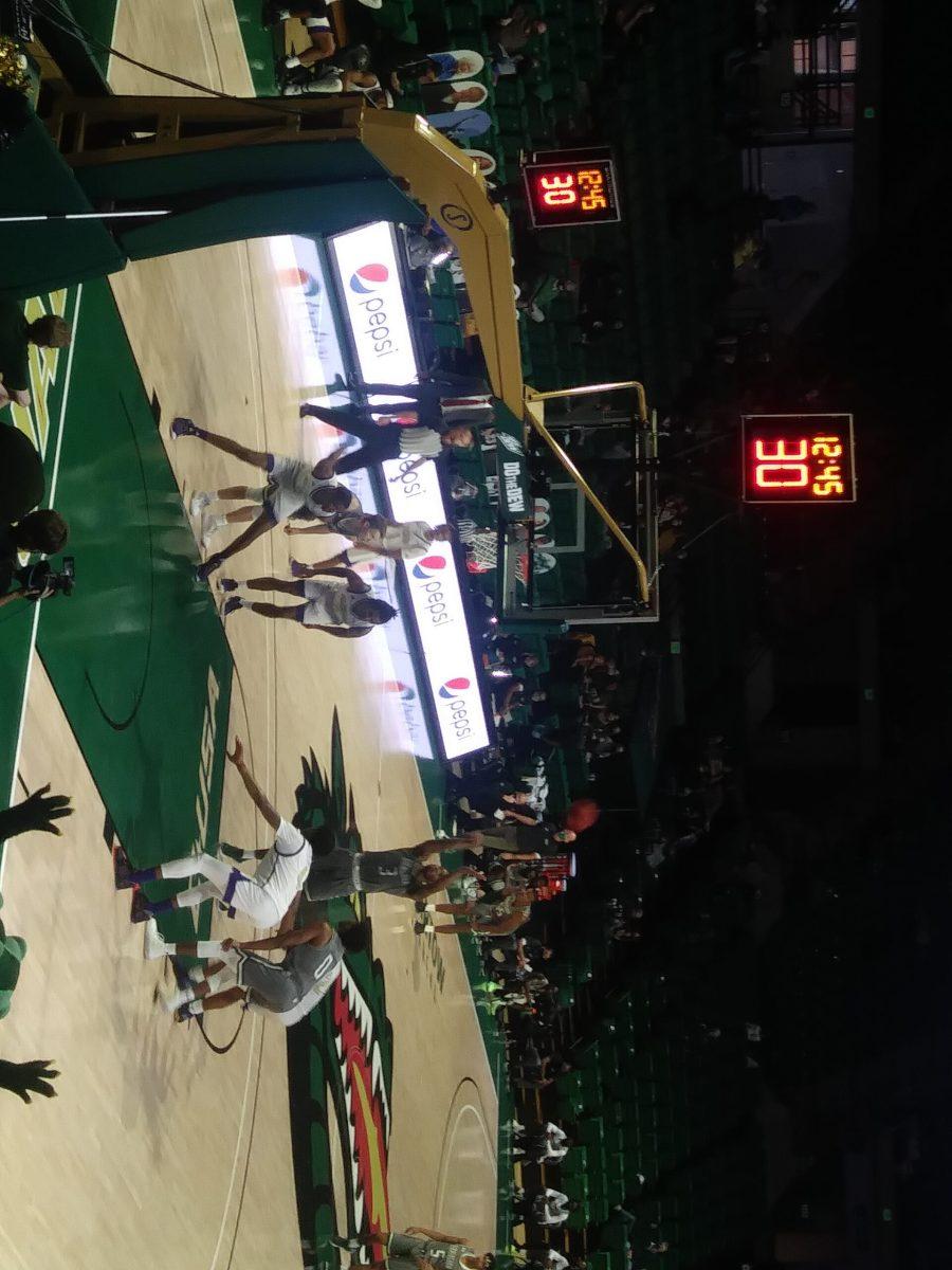 Tavin Lovan shoots a free throw versus Alcorn State